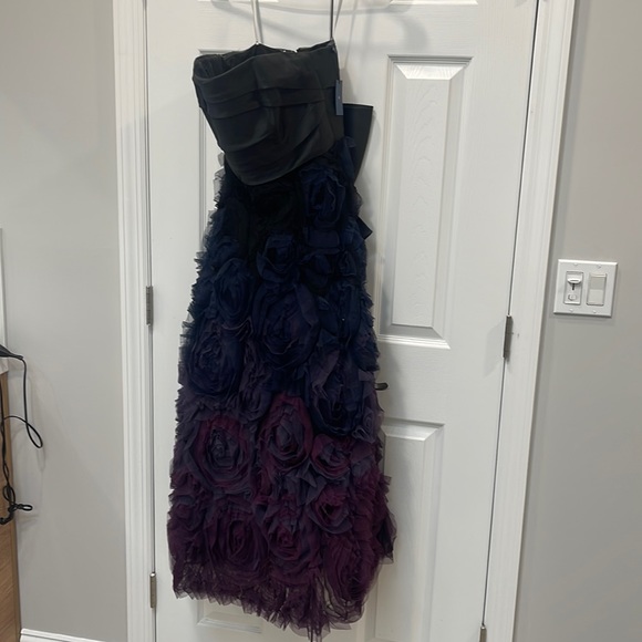 Marchesa Notte tea length dress size 6. Violet ombré bottom - Picture 1 of 3
